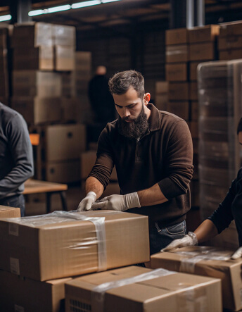 Furniture Packing Team at Work